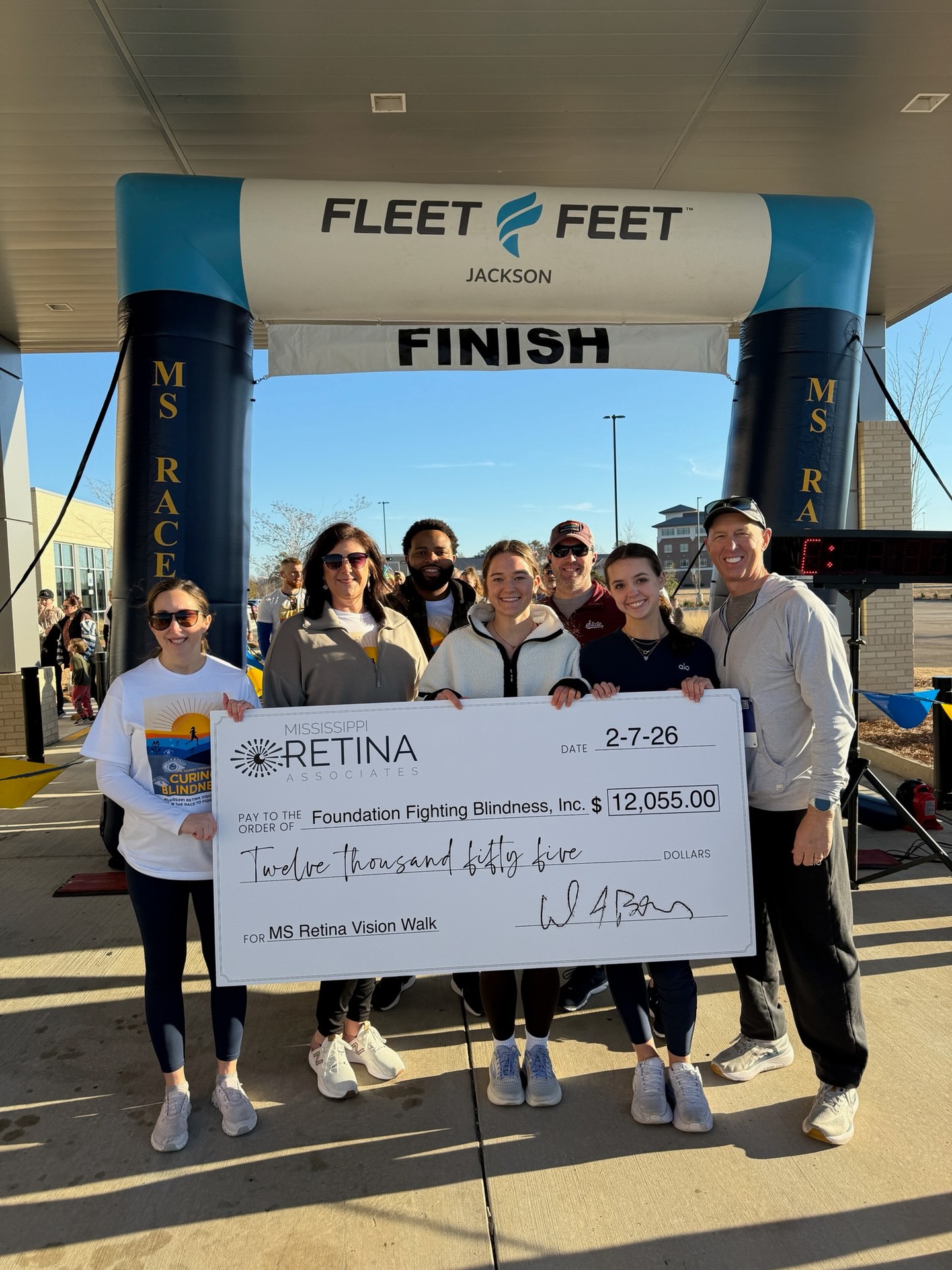 What a day! The Mississippi Retina Vision Walk brought our community together in the best way, and because of you, we raised more than $12,000 for the Foundation Fighting Blindness.  From the finish line moments to the kids’ fun run and every smiling face in between, this event was about more than a race. It was about hope, research, and supporting families affected by retinal disease.  Thank you to everyone who walked, ran, volunteered, sponsored, and cheered! Every step made a difference.